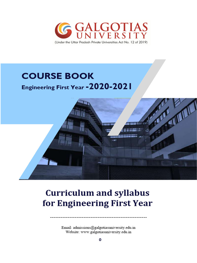 Engineering First Year Curriculum 2021 | PDF | Pointer (Computer ...