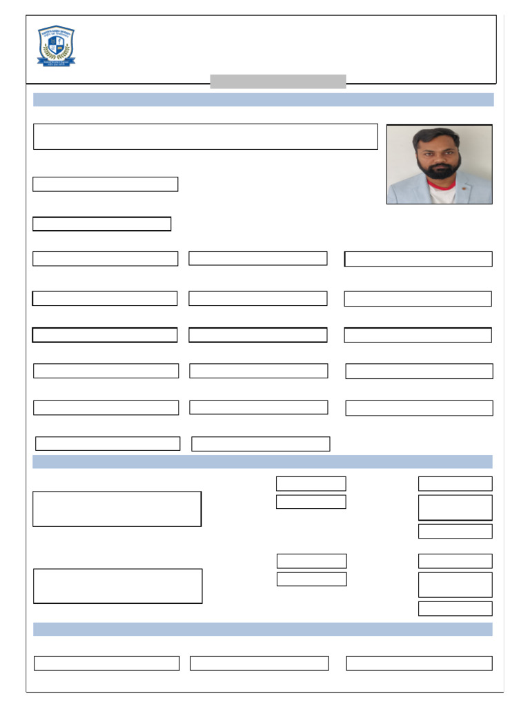 RRU Graduate Admission Application Form | PDF | Educational Stages