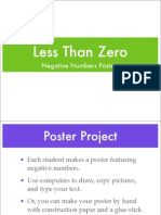 7th Poster Project Negative Numbers