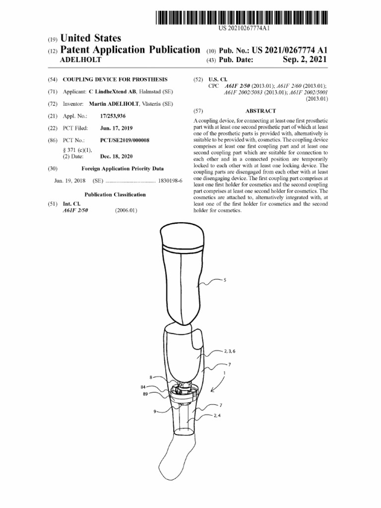 US20210267774A1 | PDF | Prosthesis | Amputation