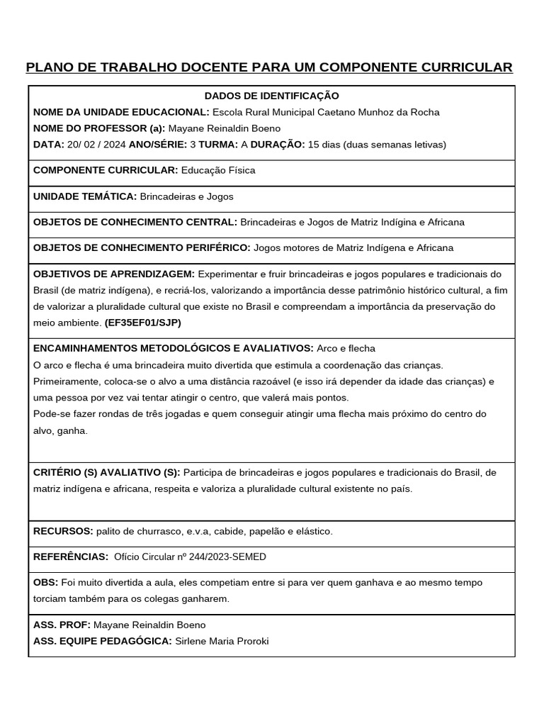 Plano de Aula 2 | PDF | Aprendizado | Pedagogia
