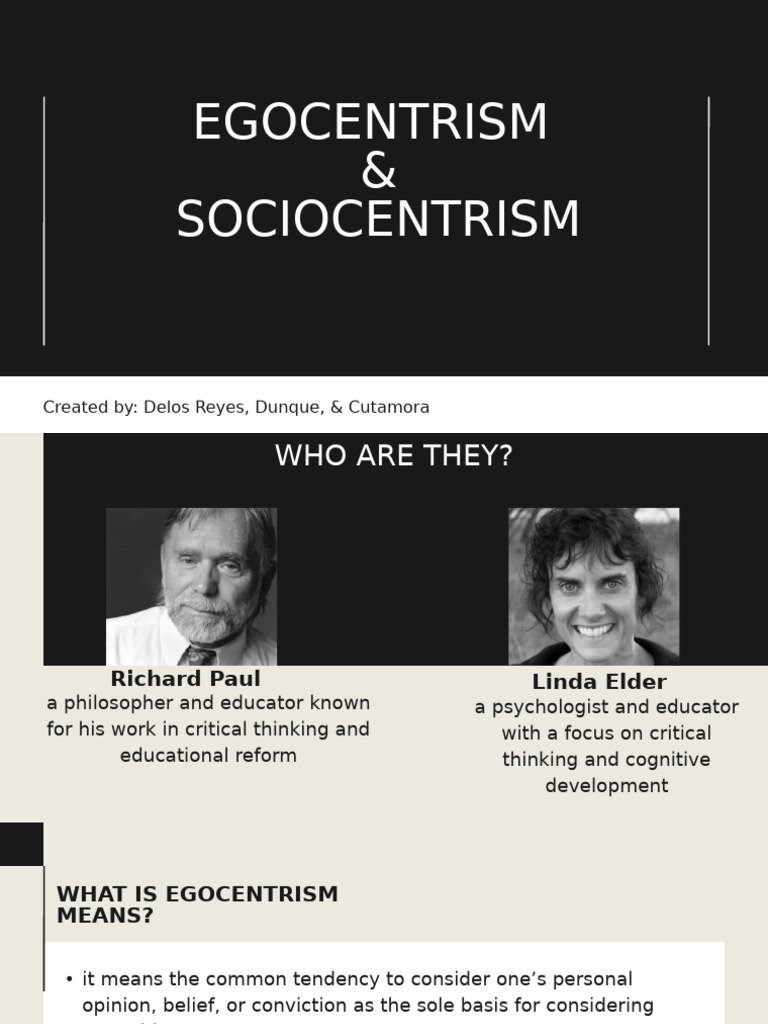 Understanding Egocentrism and Sociocentrism | PDF | Prejudices | Social ...