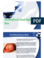 The Benefits of A Good Night's Sleep