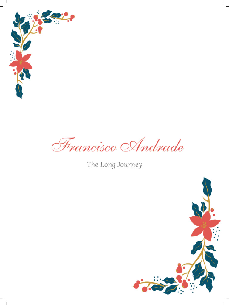 Navy and Red Floral Happy Wedding Invitation Notebook | PDF