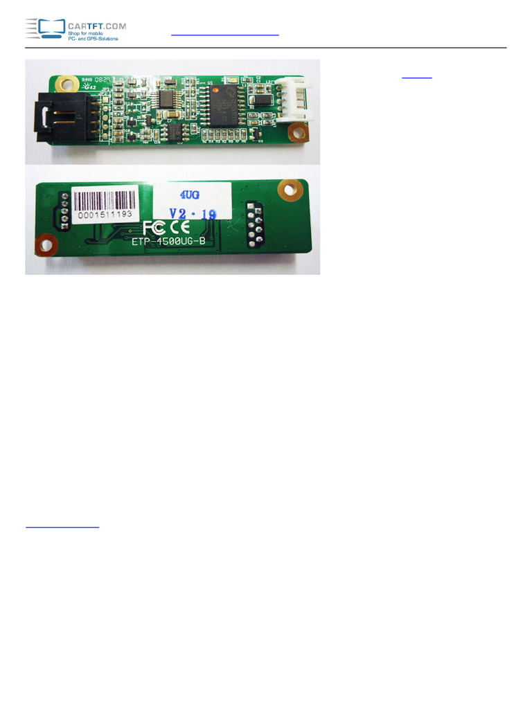 EETI/EGALAX USB Touchscreen Controller | PDF