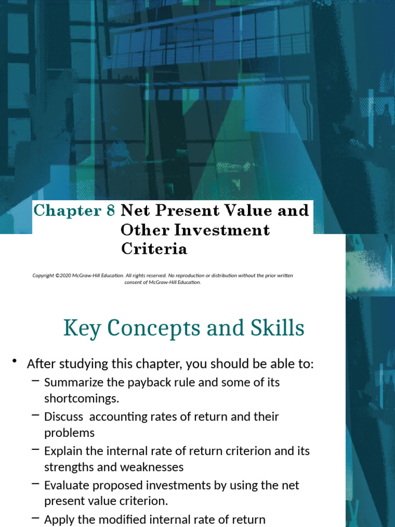 Ross - Chapter 8 - PowerPoint Slides - Amended | PDF | Internal Rate Of ...