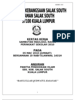 Kertas Kerja Sambutan Maulidul 2010