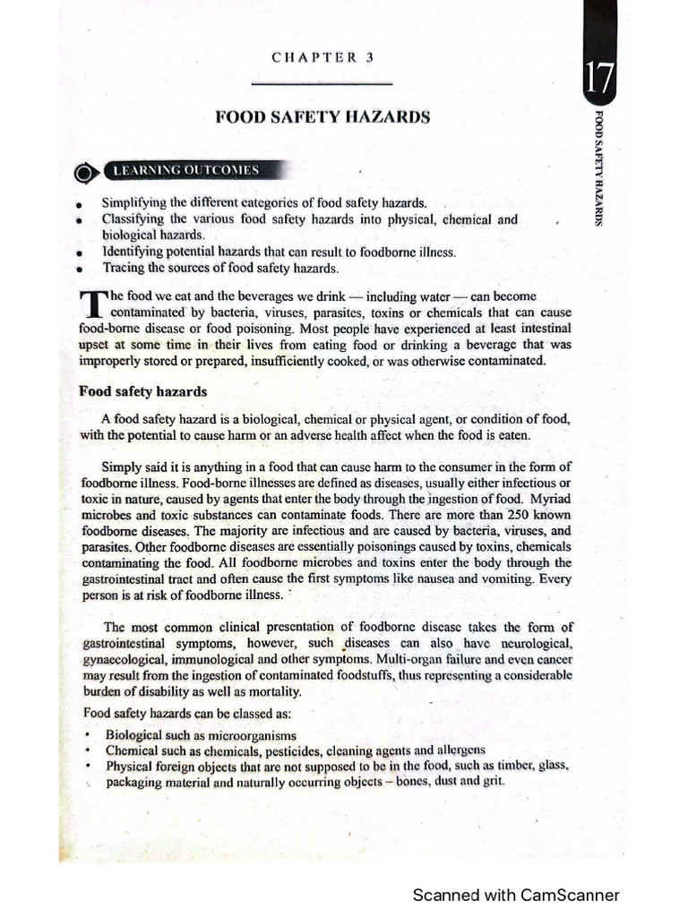 Food Safety Hazard Pdf