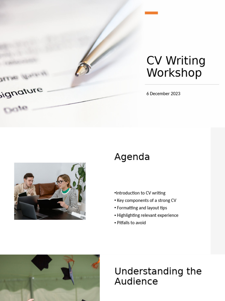 CV Writing Workshop | PDF | Mentorship | Résumé