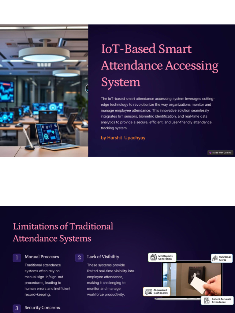IoT Smart Attendance System Overview | PDF | Internet Of Things | Analytics