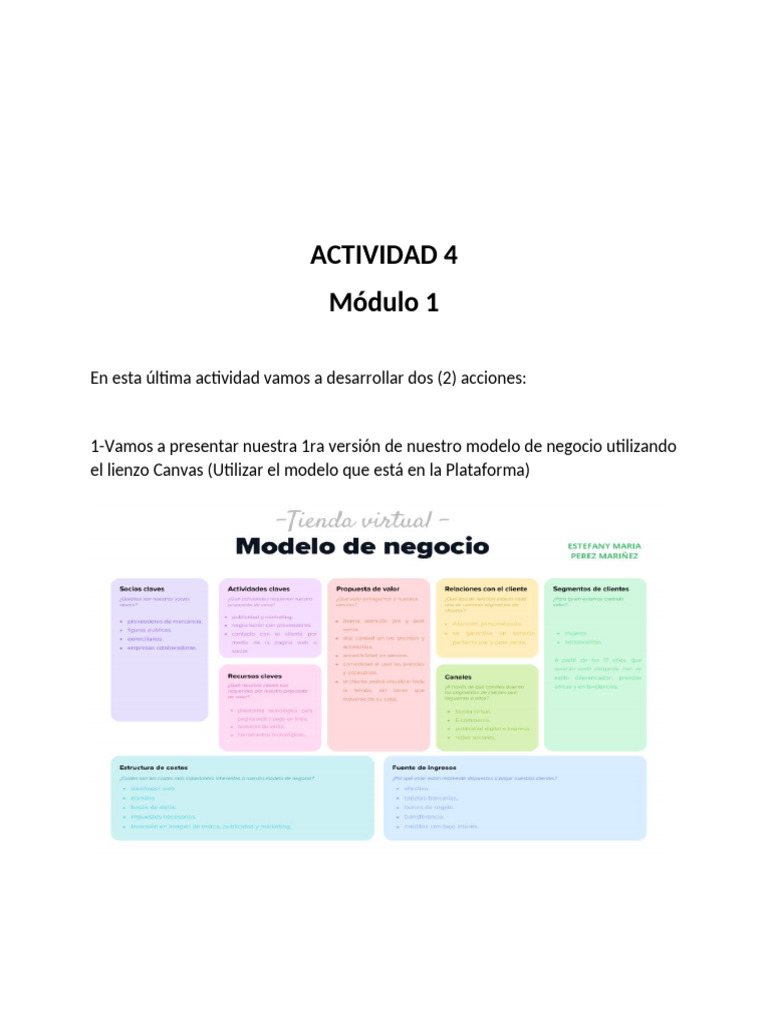 Actividad 4 Modulo 1 | PDF