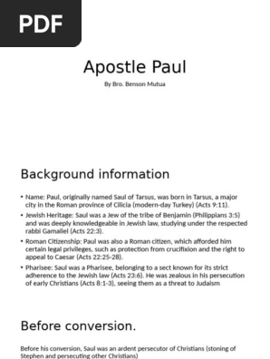 Apostle Paul
