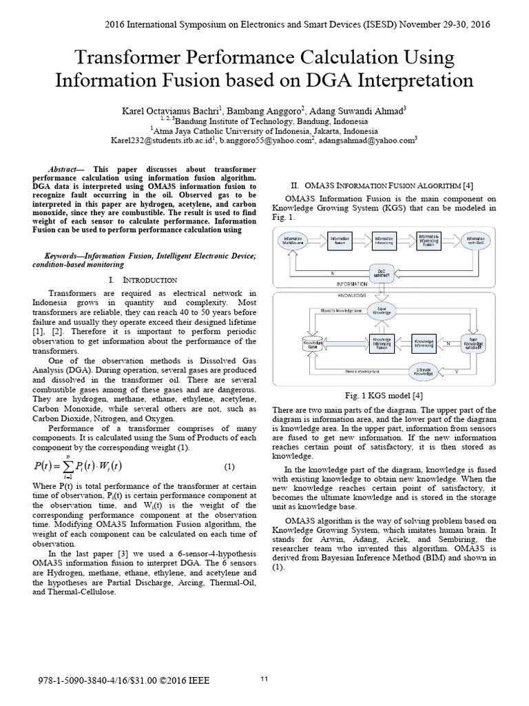 Transformer Performance via DGA Analysis | PDF | Information | Hydrogen