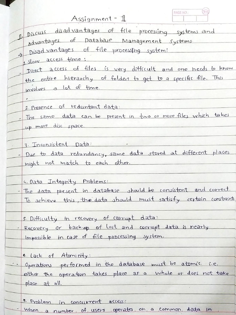 DBMS Assignment 1 | PDF