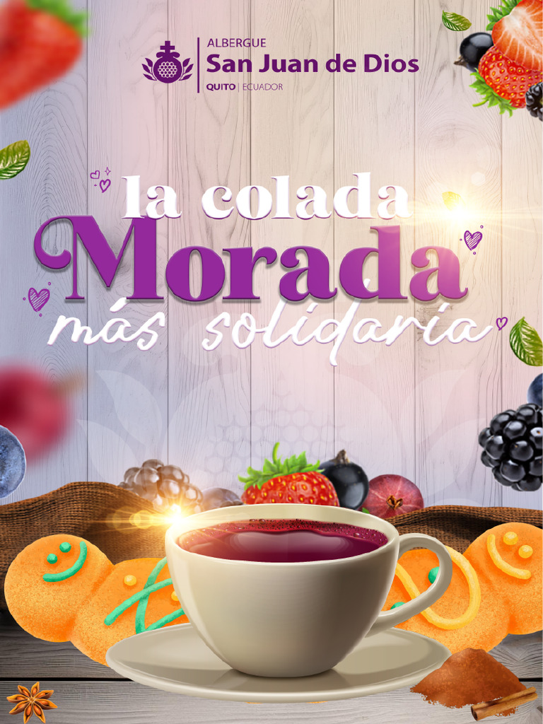 Colada Morada Solidaria y Guaguas de Pan | PDF | Cocina | Alimentos