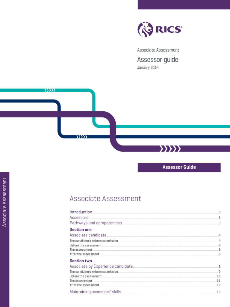 RICS Associate Assessment Assessor Guide | PDF | Learning | Judgment (Law)