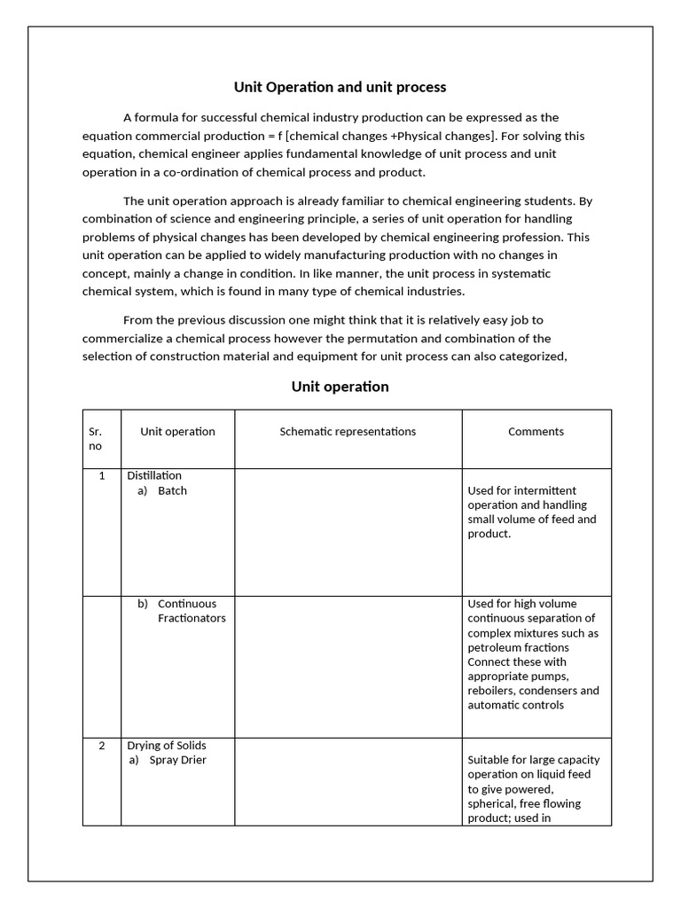 Unit Operation and Unit Process | PDF | Filtration | Liquids