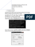 Como Instalar Windows XP Desde Una Memoria USB