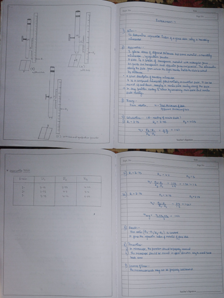 Plus Two Physics Experiment Records | PDF