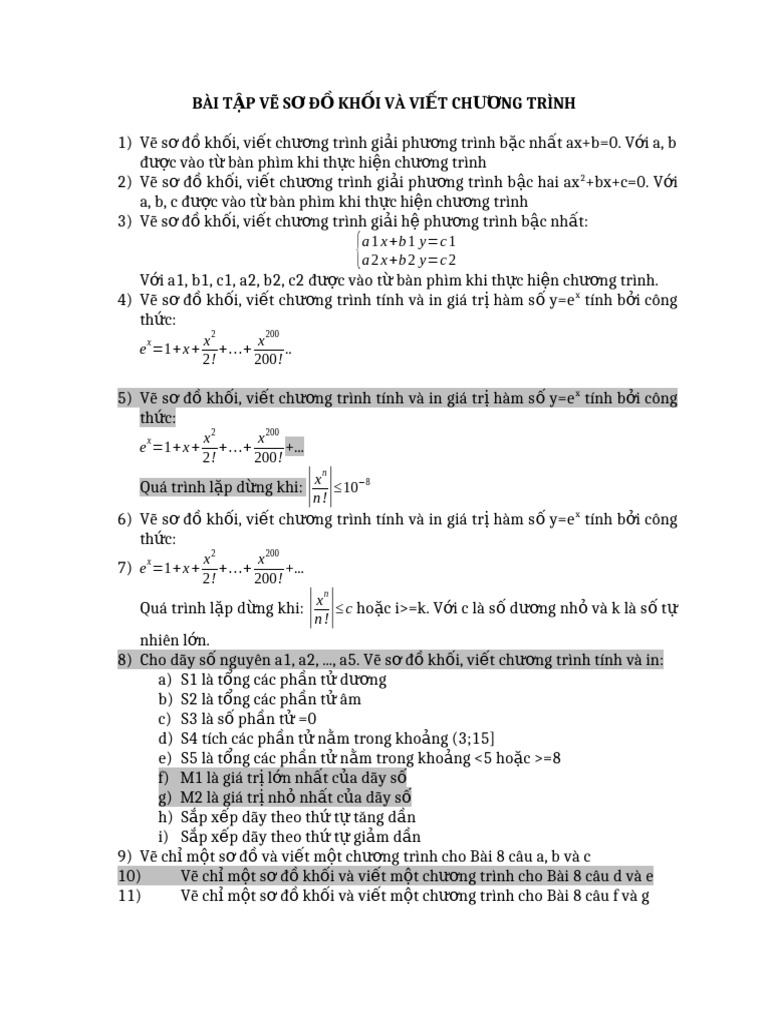 Bai Tap Python 1 | PDF