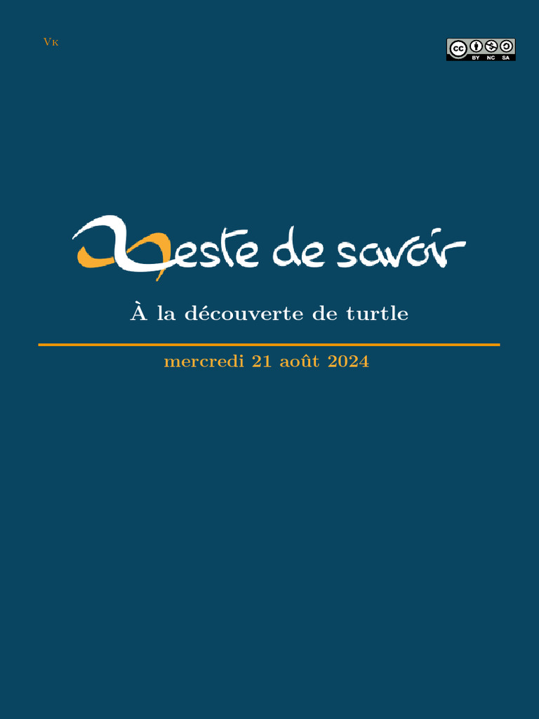A La Decouverte de Turtle | PDF | Angle | Python (Langage de programmation)
