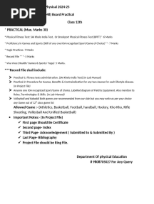 Physical Education Practical 2024-25
