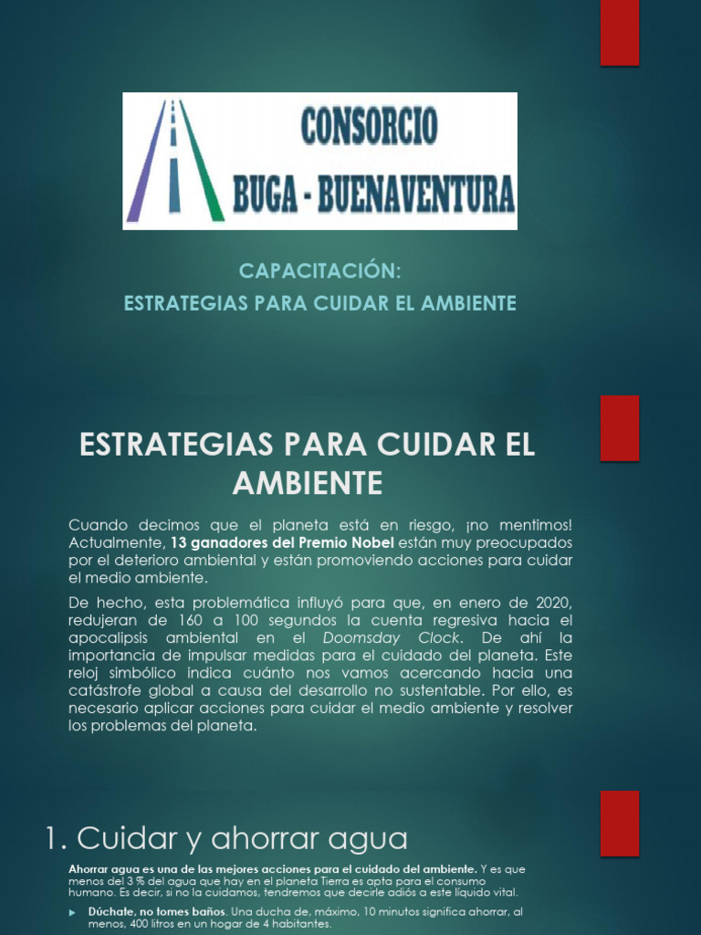 Estrategias Efectivas para Cuidar el Ambiente | PDF | Agua | Residuos