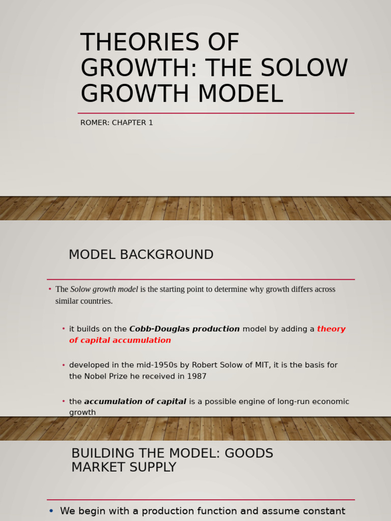 Solow Growth Model Explained | PDF | Economic Growth | Steady State
