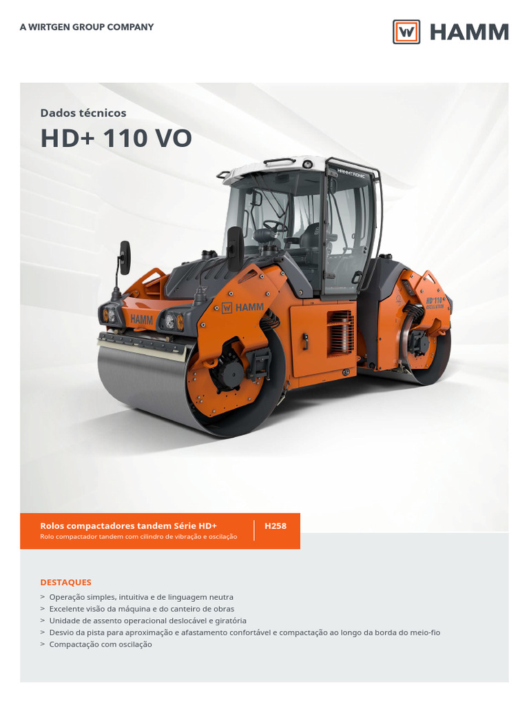 Rolo Compactador Tandem HD+ 110 VO | PDF | Oscilação