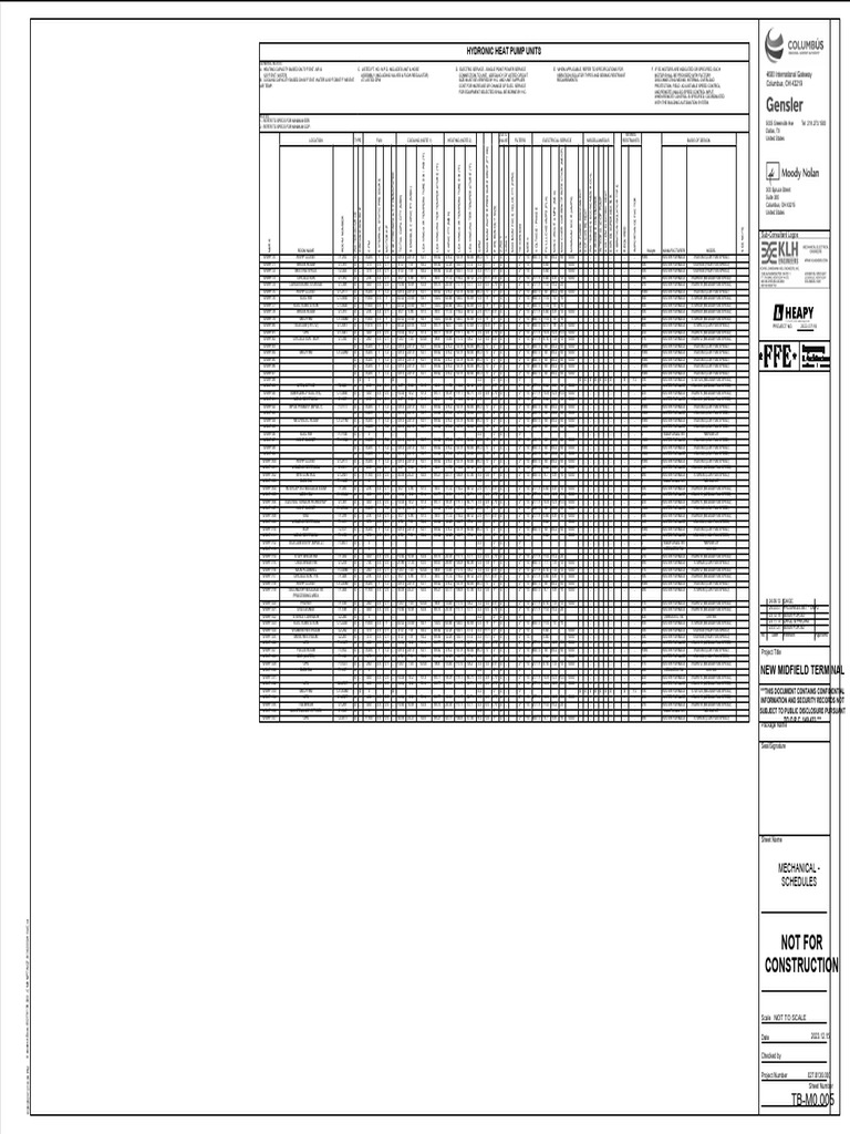 TB-M0.005 - Mechanical - Schedules | PDF | Electrical Engineering ...