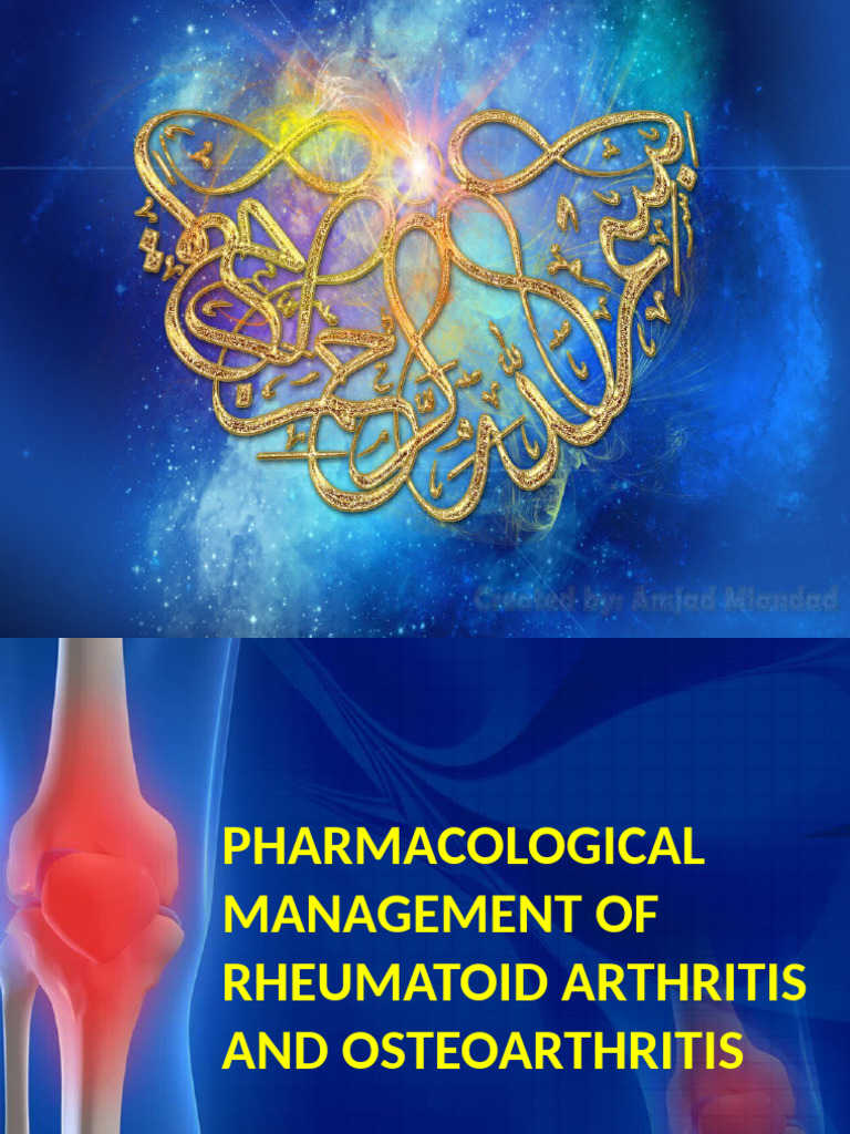 Management of RA & OA 1 | PDF | Rheumatoid Arthritis | Osteoarthritis