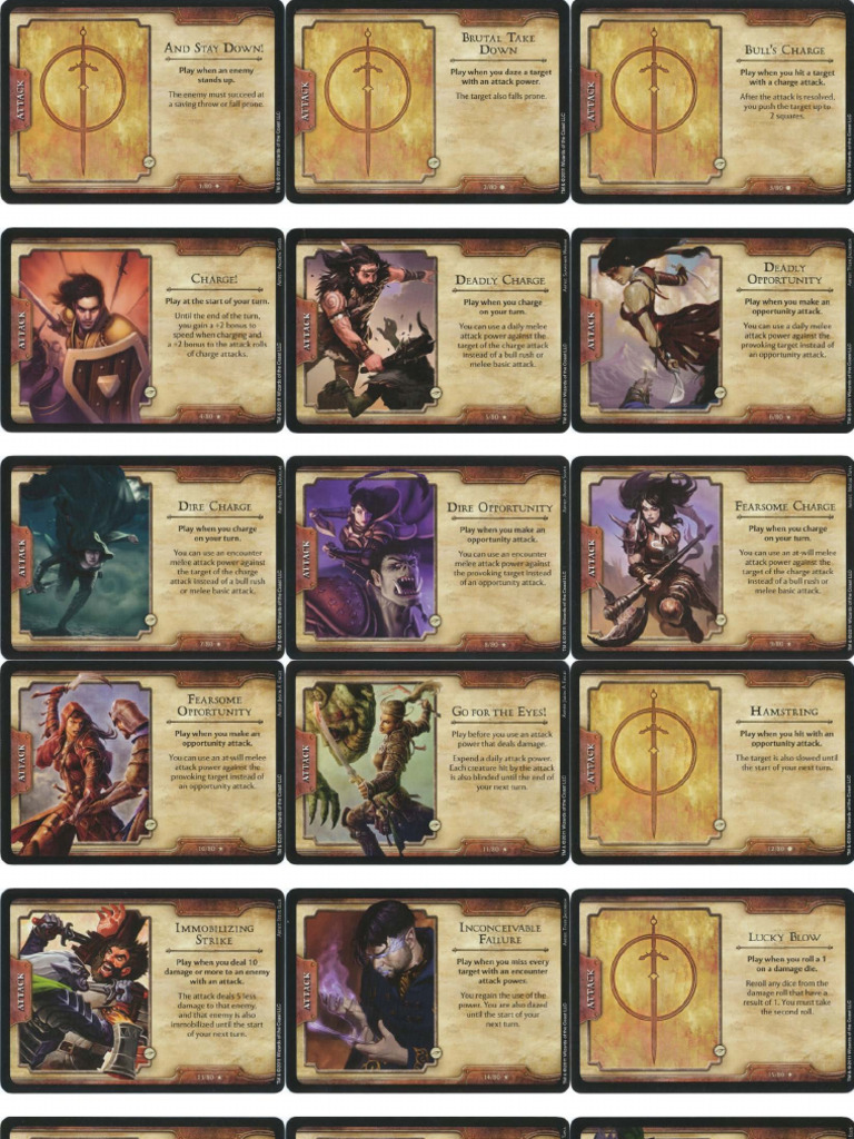 D&amp;D 4E - Fortune Cards - Neverwinter | PDF