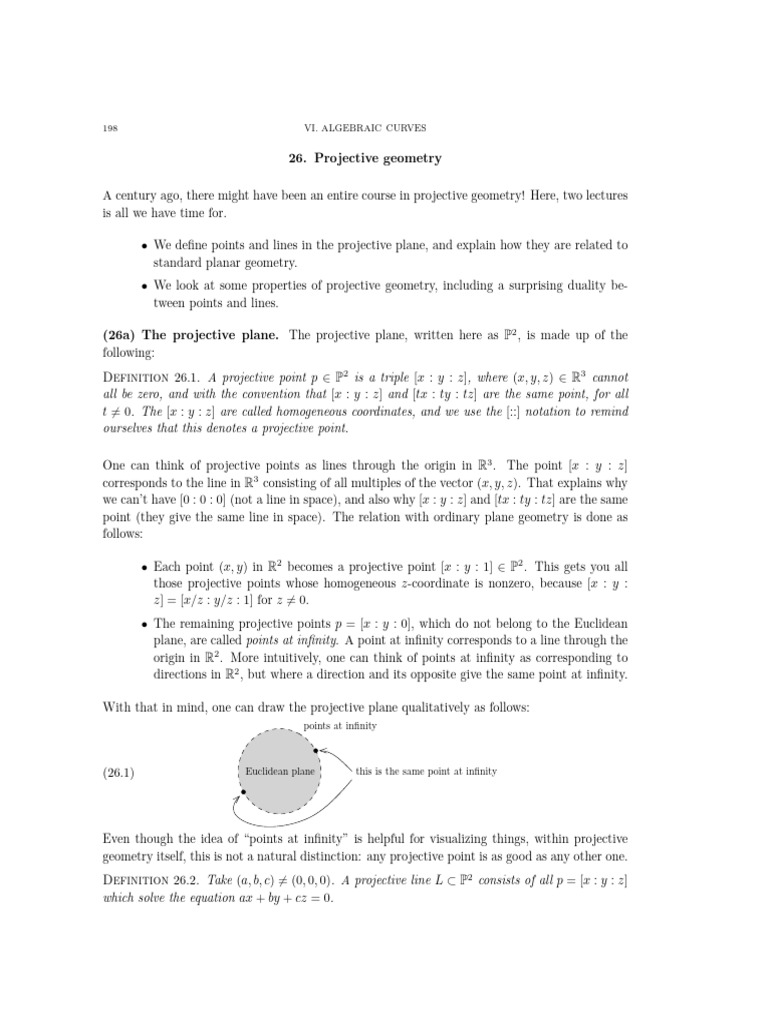 Mit18 900s23 Lec26 | PDF | Projective Geometry | Line (Geometry)
