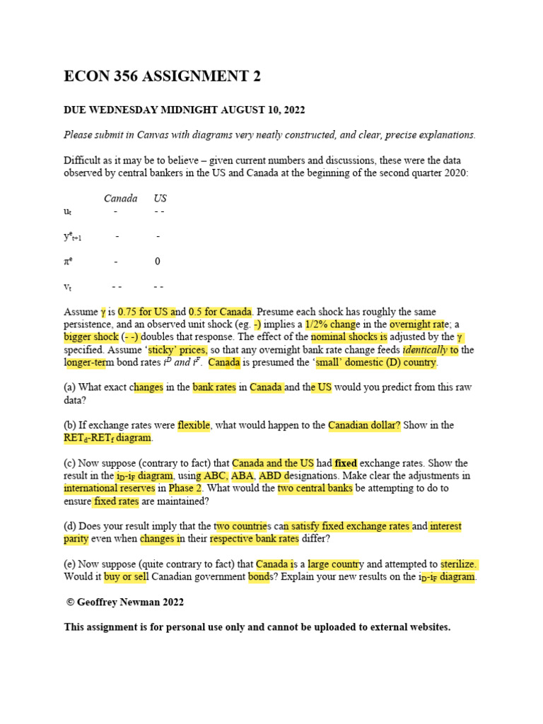 356 Assignment 2 August 2022 | PDF