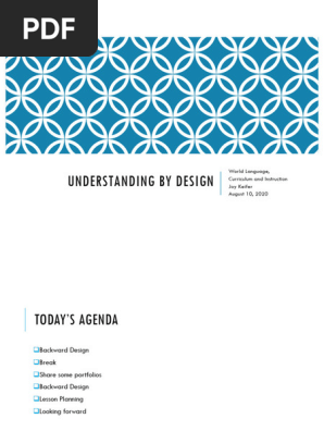 Backward Design