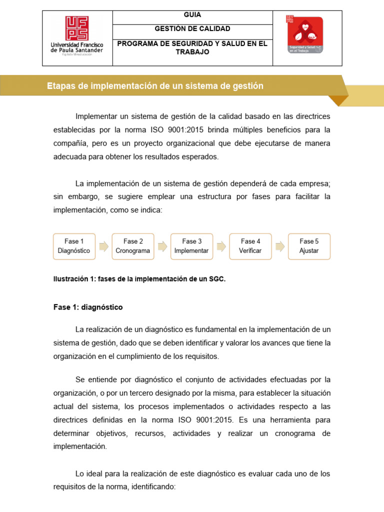 Guia_Etapas_implementación_SGC | PDF | Sistema de manejo de calidad ...