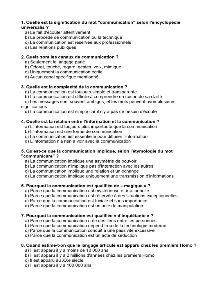 Comprendre la Communication et ses Modèles | PDF | la communication