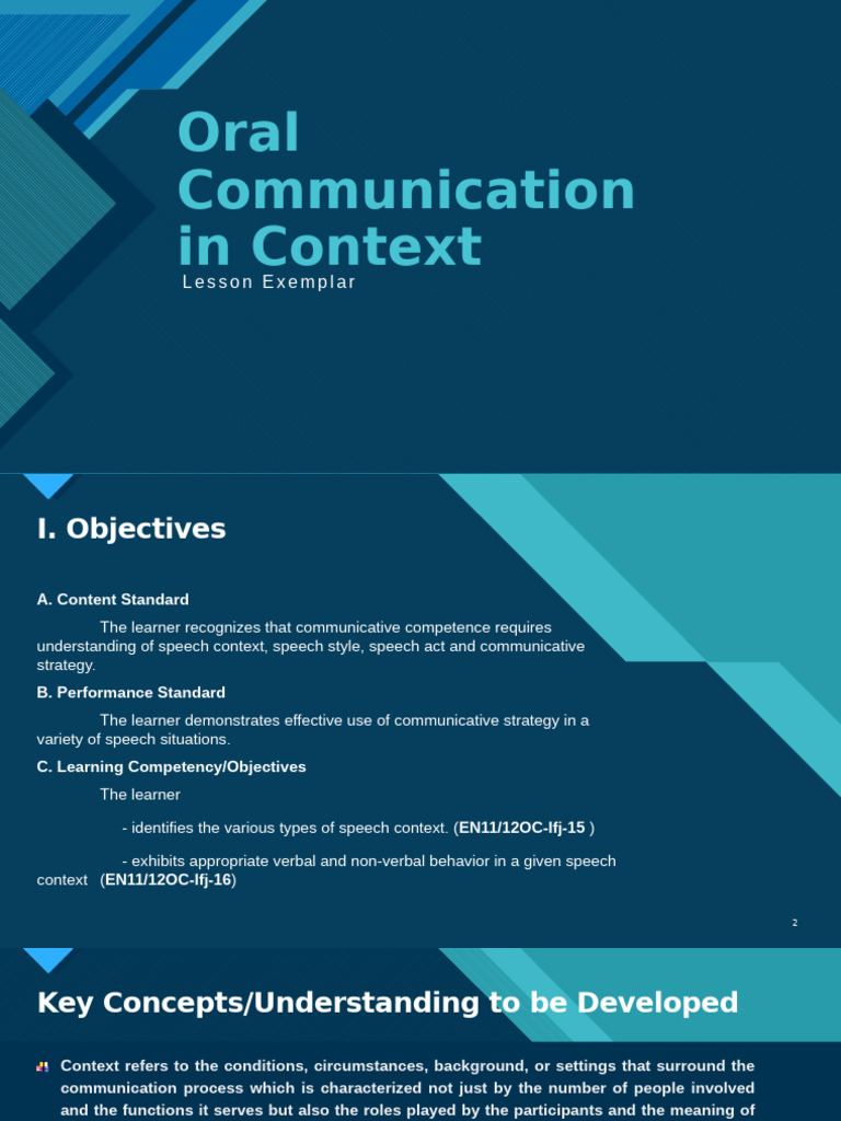 Types of Speech Context Explained | PDF | Communication | Nonverbal ...