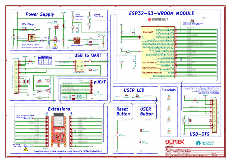 Esp32 s3 Devkit Lipo Rev B | PDF | Manufactured Goods | Electricity