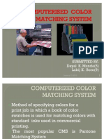 Computer is Ed Color Matching System