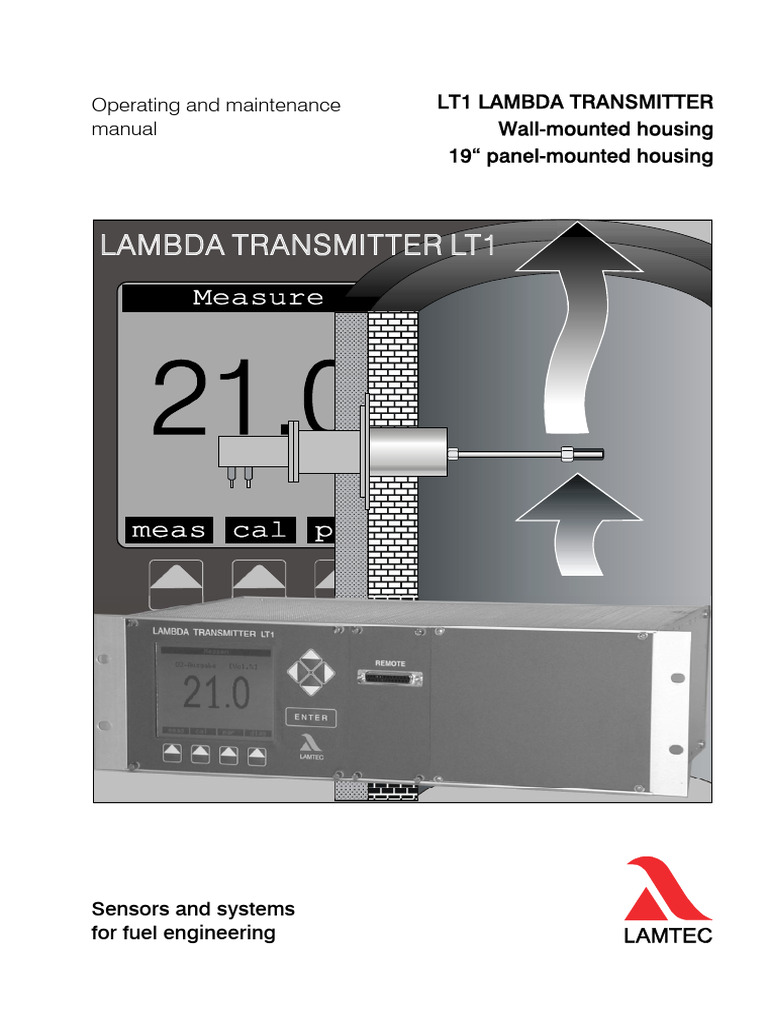 LT1 Lambda Transmitter Manual | PDF | Safety | Legal Liability