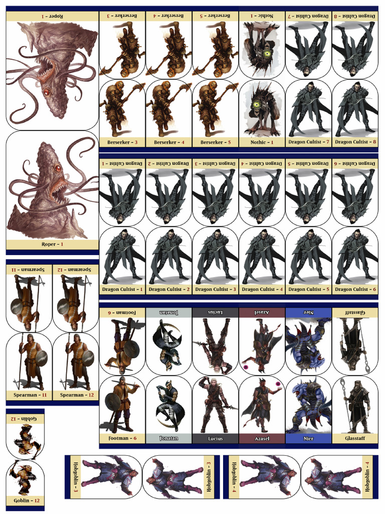 D D 5e Pawn Sheet 10 | PDF