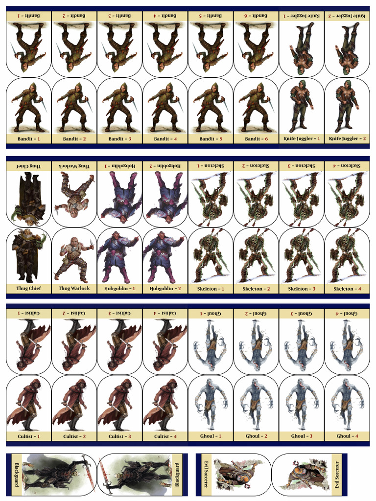 D D 5e Pawn Sheet 01 | PDF