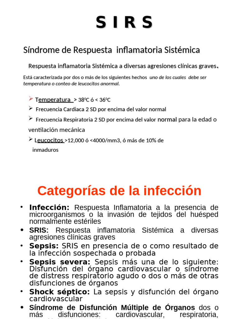 Guía de Diagnóstico y Manejo del SIRS | PDF | Especialidades Medicas ...