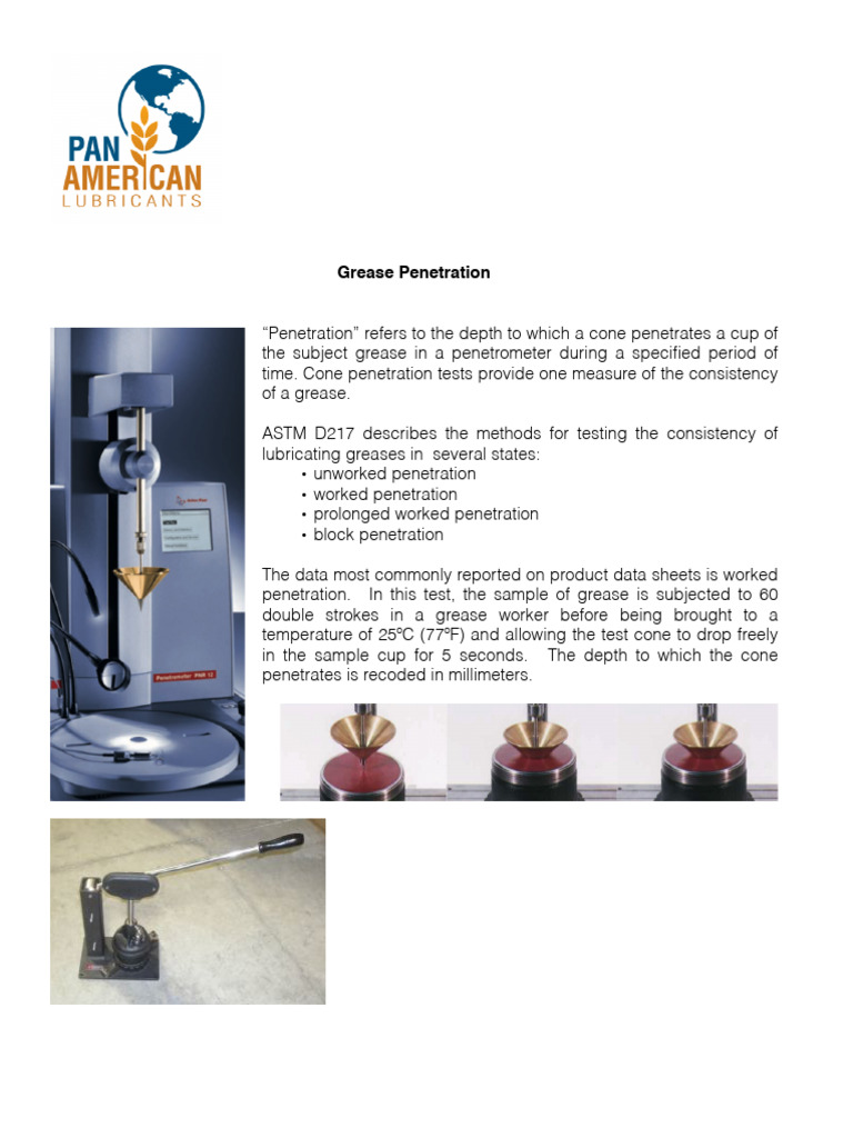 Grease Penetration P | PDF | Technology & Engineering