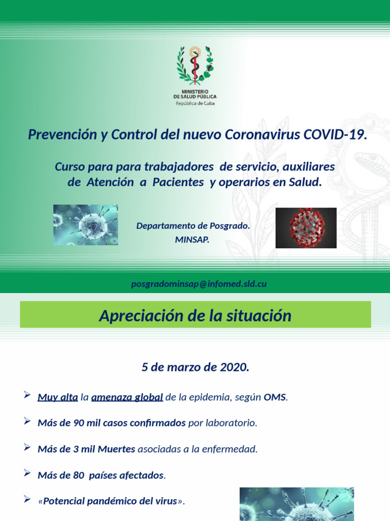 Capacitación COVID-19 para Personal de Salud | PDF | Causas de la ...
