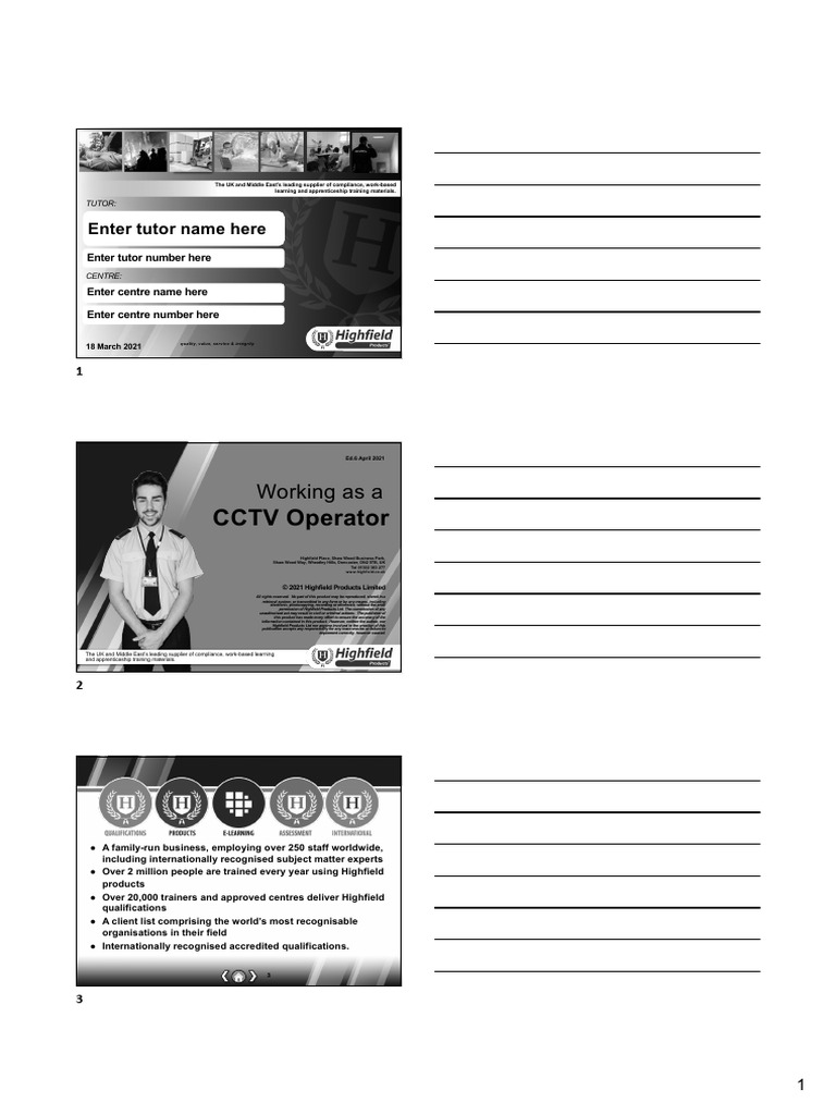 CCTV Operator Training Guide | PDF | Arrest | Crimes