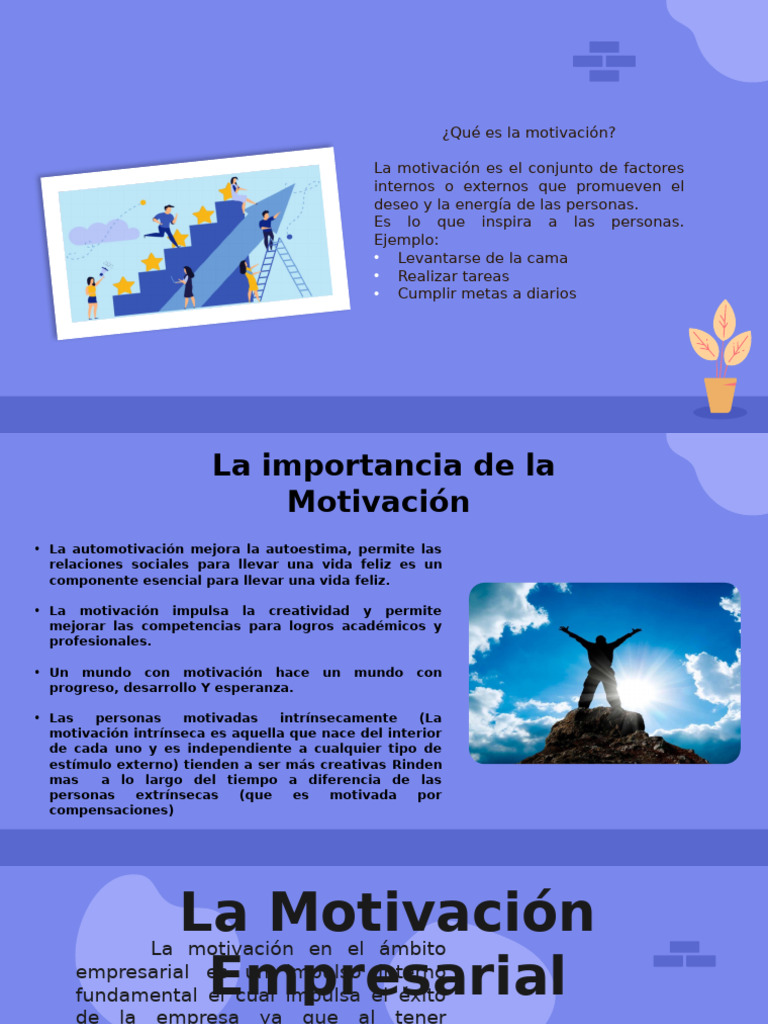 Importancia de la Motivación Empresarial | PDF | Motivación | Motivacional