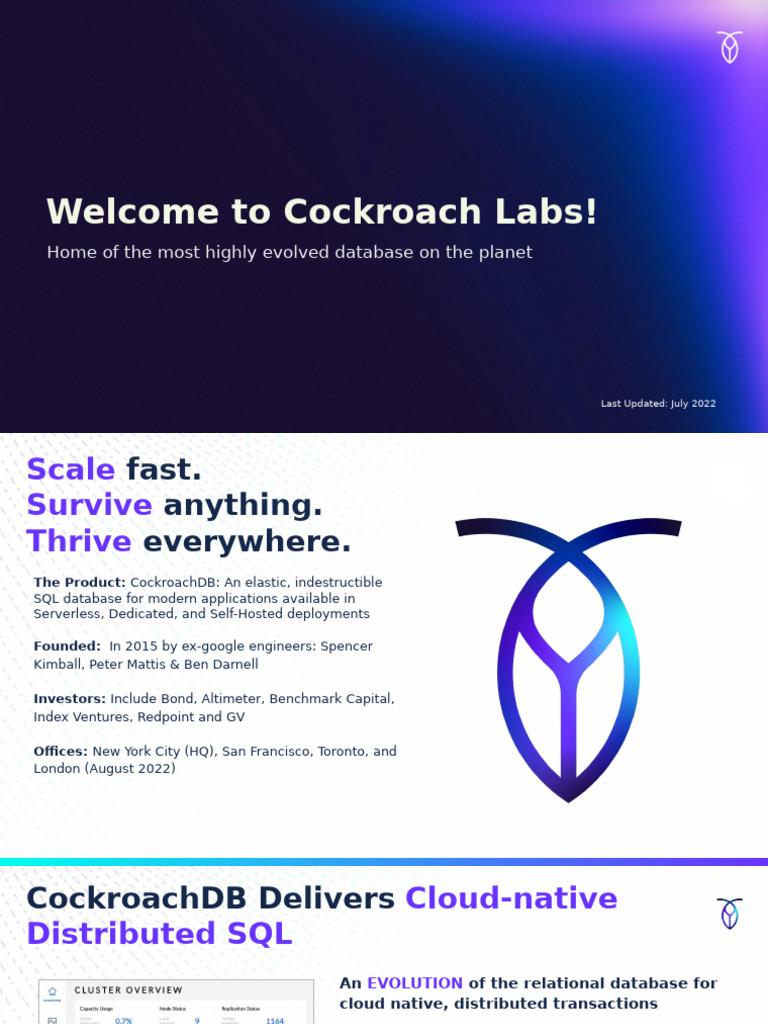 Getting Started with CockroachDB Guide | PDF | Cloud Computing ...