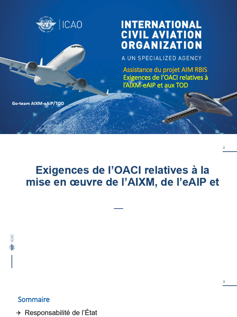 Exigences OACI pour AIXM et eAIP | PDF | Aérodrome | Interopérabilité